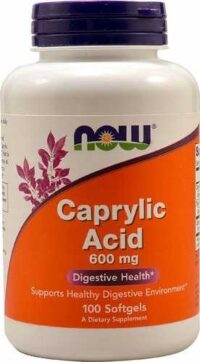 Now Foods CAPRYLIC ACID 600mg 100k KWAS KAPRYLOWY
