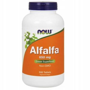 NOW FOODS - Lucerna ALFALFA 650 mg - 500 tabletek