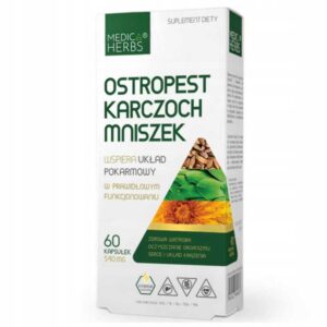 OSTROPEST KARCZOCH MNISZEK / 60 KAPS / WĄTROBA