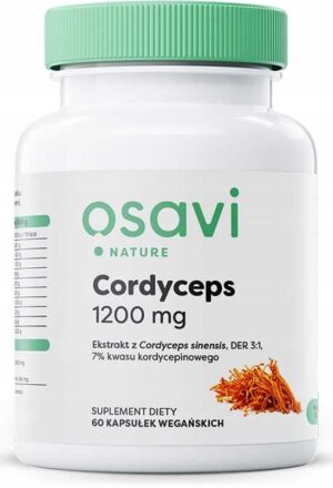 CORDYCEPS SINENSIS EKSTRAKT 1200mg 60kap MACZUŻNIK