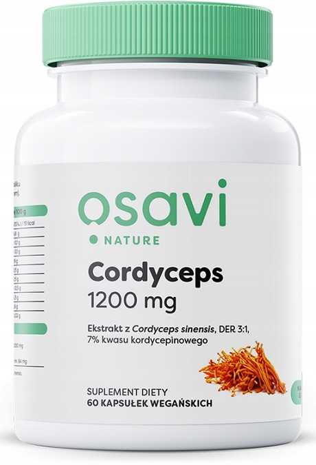 CORDYCEPS SINENSIS EKSTRAKT 1200mg 60kap MACZUŻNIK