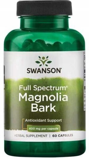 MAGNOLIA BARK 400 mg 60 kapsułek SWANSON