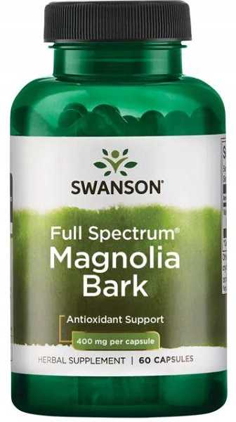 MAGNOLIA BARK 400 mg 60 kapsułek SWANSON
