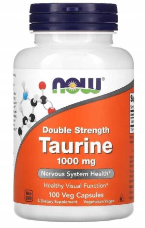 NOW Foods TAURINE 1000 mg 100 kap TAURYNA