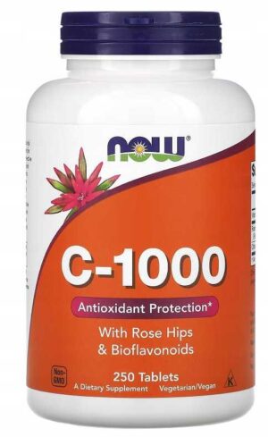 WITAMINA C 1000 mg + Bioflawonoidy + Róża / 250tab