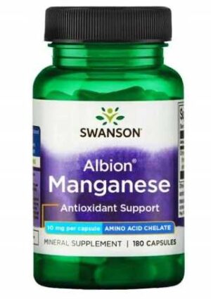 MANGAN chelatowy 10 mg 180 kaps Albion Manganese
