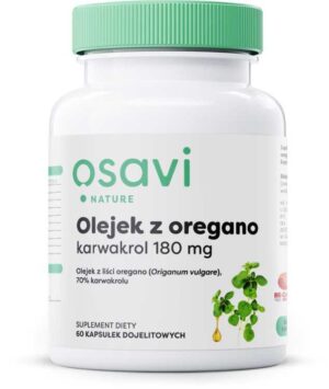Olejek z Oregano Karwakrol - 180mg - 60 kapsułek