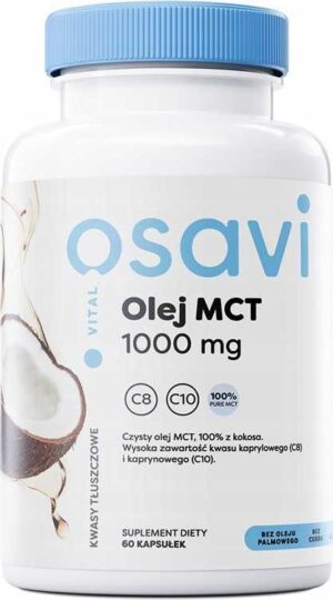 Olej MCT z kokosa 1000mg - 60 softgels