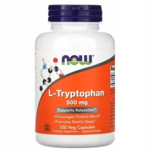 NOW FOODS, L-TRYPTOFAN 500mg 120 kaps L-TRYPTOPHAN