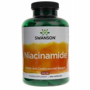 Nikotynamid - Niacinamide - 500 mg 250 kapsułek