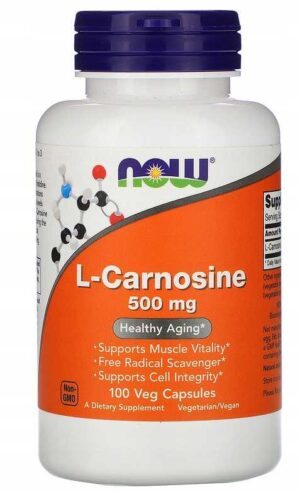 Now Foods L-CARNOSINE 500mg 100 kaps L-KARNOZYNA