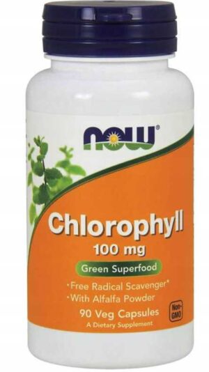 CHLOROFIL 100mg CHLOROFILINA 90kap NATURALNA MIEDŹ