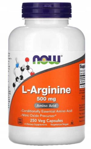 NOW Foods L-ARGININA 250 kapsułek L-ARGININE