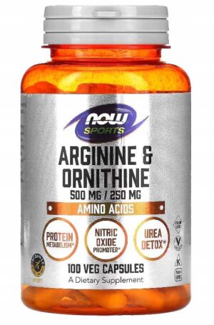 NOW Foods - L-ARGININA & L-ORNITYNA - 100 kaps