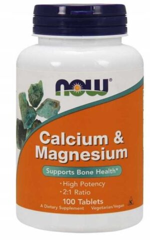 Ca & Mg - 100 tabletek - WAPŃ + MAGNEZ / 3 FORMY