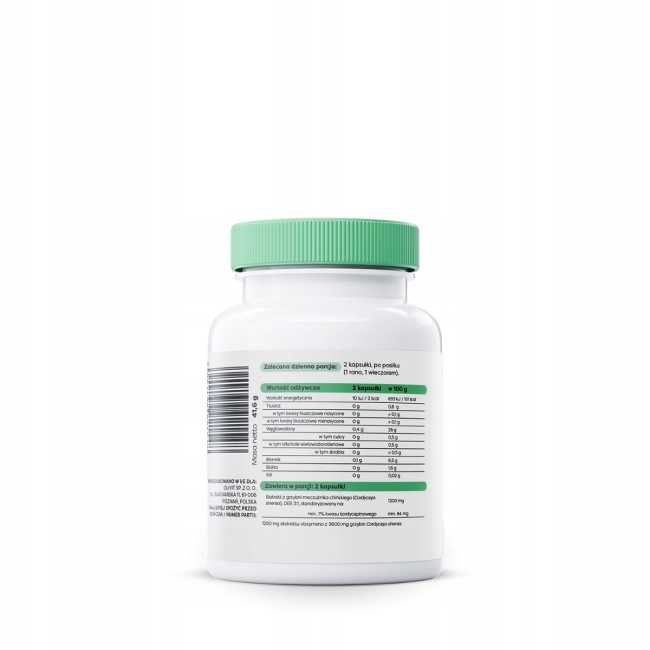 CORDYCEPS SINENSIS EKSTRAKT 1200mg 60kap MACZUŻNIK - obrazek 2