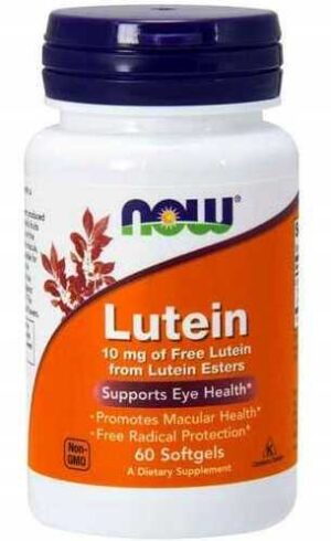 NOW Foods LUTEIN 10mg 60 kaps LUTEINA WZROK OCZY