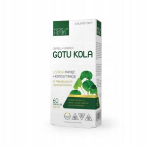 GOTU KOLA 60 kapsułek - Medica Herbs