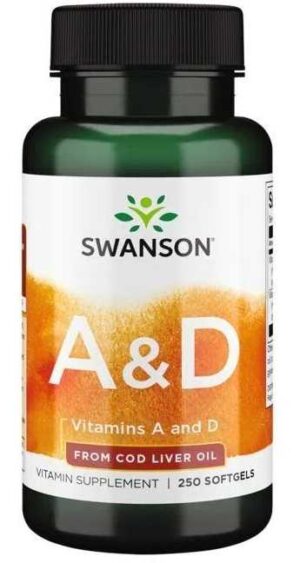 WITAMINA A & D 250 kapsułek żelowych SWANSON