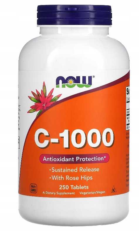WITAMINA C 1000mg - 250 tab - POWOLNE UWALNIANIE
