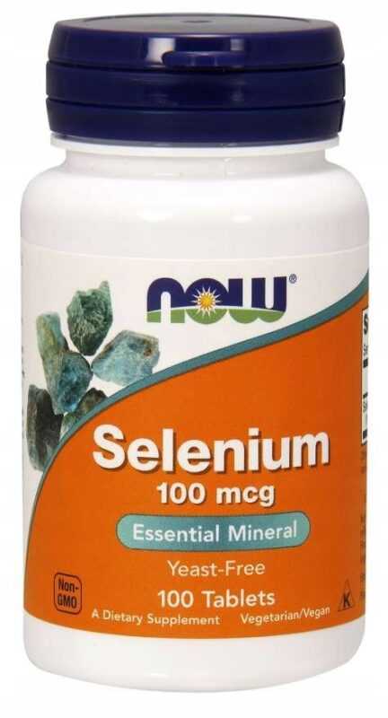 Now Foods SELEN 100 mcg / 100 tabletek - obrazek 2