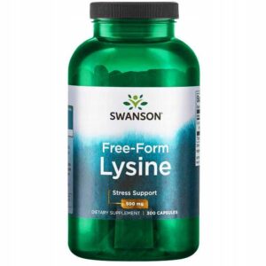 L-LIZYNA - 500mg 300 kapsułek Swanson Lizyna