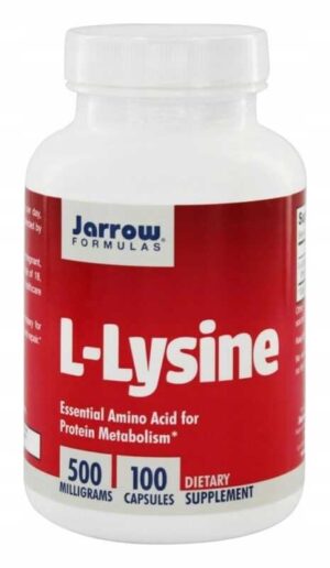 Jarrow Formulas, L-LYSINE 500mg 100 kaps L-LIZYNA