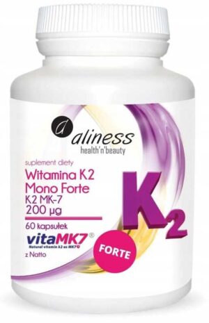 Aliness, Witamina K2 MK-7 200 µg z Natto 60 kaps
