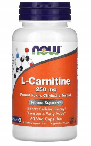 Now Foods L-CARNITINE - 250mg 60 kaps L-KARNITYNA