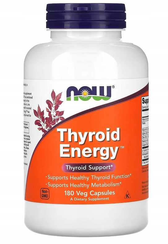 NOW Foods - THYROID ENERGY 180 kapsułek - TARCZYCA