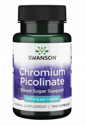 SWANSON, Pikolinian Chromu 200 mcg 100 kaps CHROM