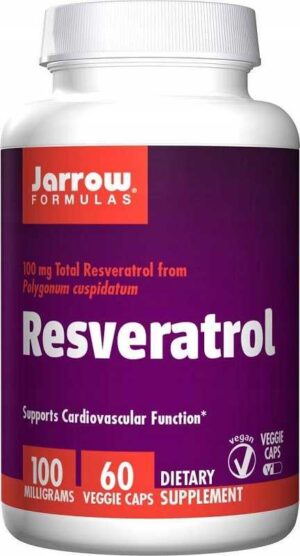 JARROW FORMULAS Naturalny RESVERATROL 100mg 60 kap