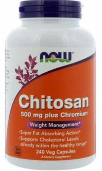 Now Foods CHITOSAN Plus Chromium 500 mg 240 kaps