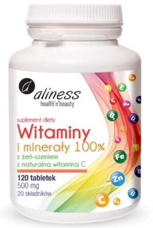 Aliness, Witaminy i minerały 120 tabletek