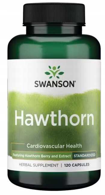 SWANSON Hawthorn Extract 120 kap EKSTRAKT Z GŁOGU