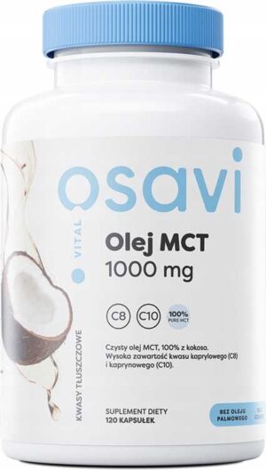Olej MCT z kokosa 1000mg - 120 softgels