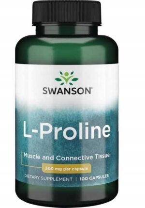 Swanson L-PROLINE 500 mg 100 kapsułek L-PROLINA