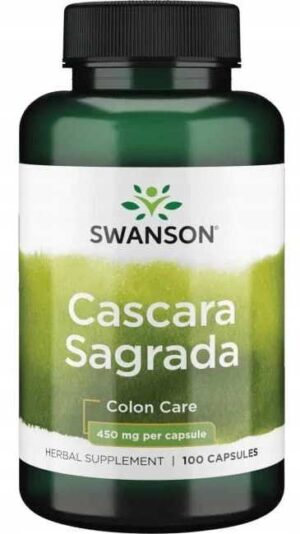 Swanson CASCARA SAGRADA 100 kaps Rhamnus purshiana