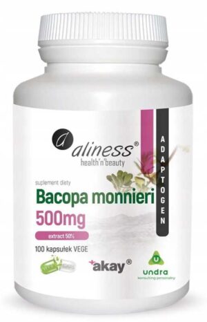 Aliness, Bacopa monnieri extract 50%, 500 mg x 100