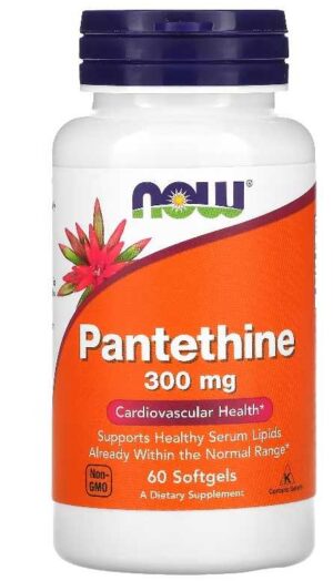 NOW FOODS - PANTETHINE 300 mg 60 kaps - PANTETINA