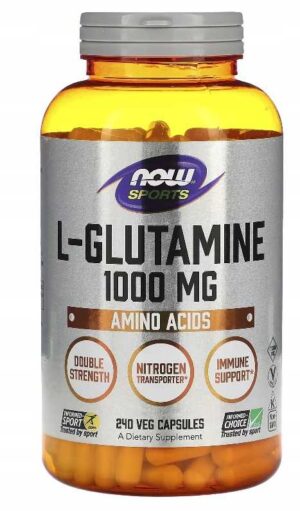 NOW Foods - L-GLUTAMINE 1000 mg L-GLUTAMINA 240kap