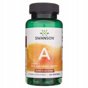 SWANSON WITAMINA A 10000 IU 250 KAPS Naturalna