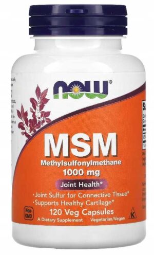 NOW Foods - MSM 1000 mg 120 kaps SIARKA ORGANICZNA