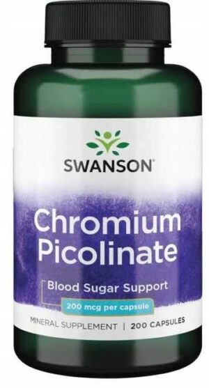 SWANSON, Pikolinian Chromu 200 mcg 200 kaps CHROM
