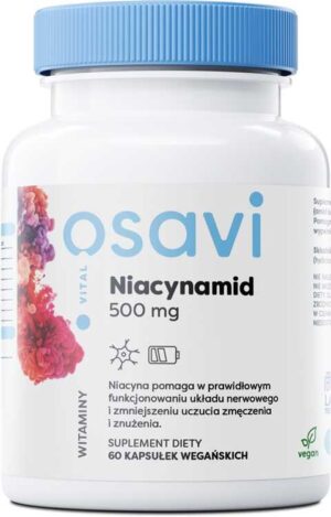 NIACYNAMID 500mg - 60 vegan kaps NIACYNA NO Flush