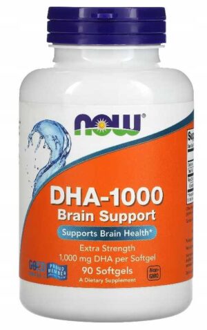 NOW Foods DHA-1000 Brain Support 90 kaps OMEGA-3