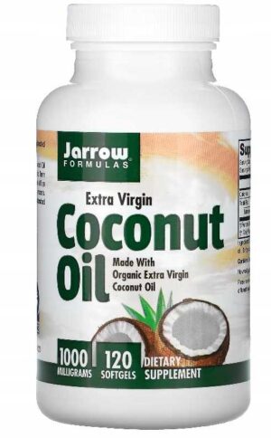COCONUT OIL Extra Virgin 120 kaps OLEJ KOKOSOWY
