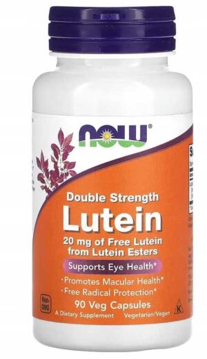 NOW Foods LUTEIN 20 mg 90 kaps LUTEINA WZROK OCZY