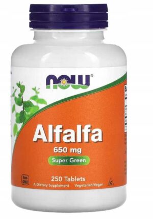 NOW FOODS - Lucerna ALFALFA 650 mg - 250 tabletek