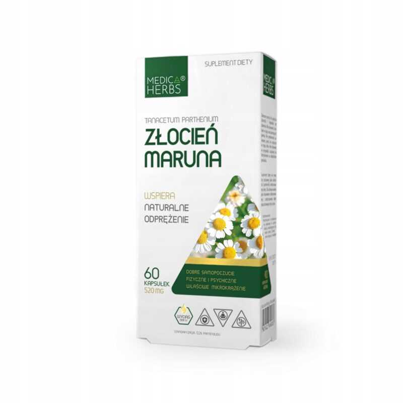 ZŁOCIEŃ MARUNA 60 KAPS ODPRĘŻENIE